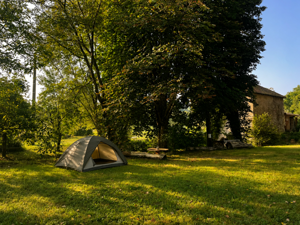 Emplacement de camping au Moulin des Découvertes dans le Gers